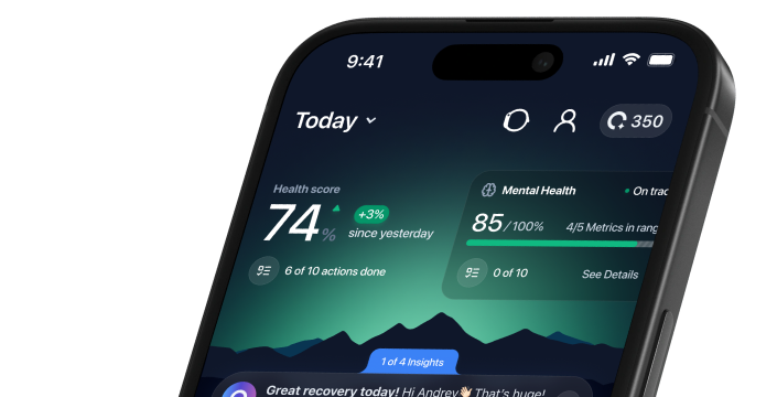 ONU app with recovery score and health insights